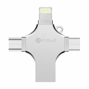 High-Speed Multi-Interface Flash Drive with Lightning, Micro USB, USB Type-C, and USB Plug