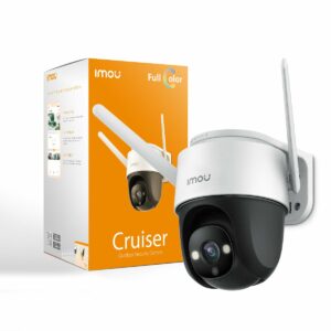 Imou S42FOP Camera - 4 Megapixel WiFi Bullet Camera with Night Vision, Pan and Tilt, and Weatherproof IP66 Rating