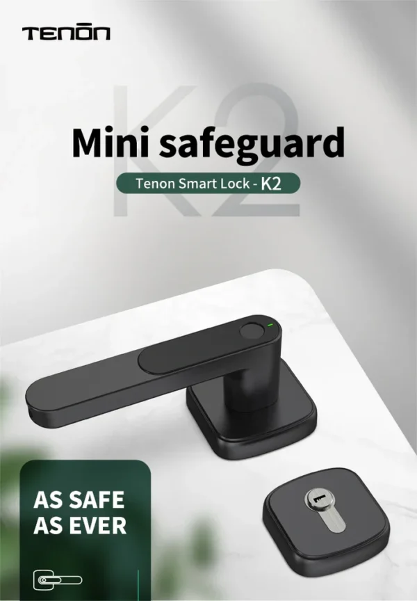 Smart Bluetooth Fingerprint Door Lock - Front View