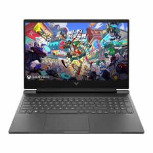 HP Victus 91C59AV-2 laptop with Intel Core i7, 16GB RAM, 1TB SSD, Nvidia RTX 4060, 16-inch Full HD display, and Windows 11 operating system.