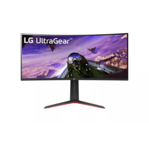 LG 34" Curved QHD 3440x1440 Display with sRGB 99%, HDR10, 160Hz refresh rate, and AMD FreeSync