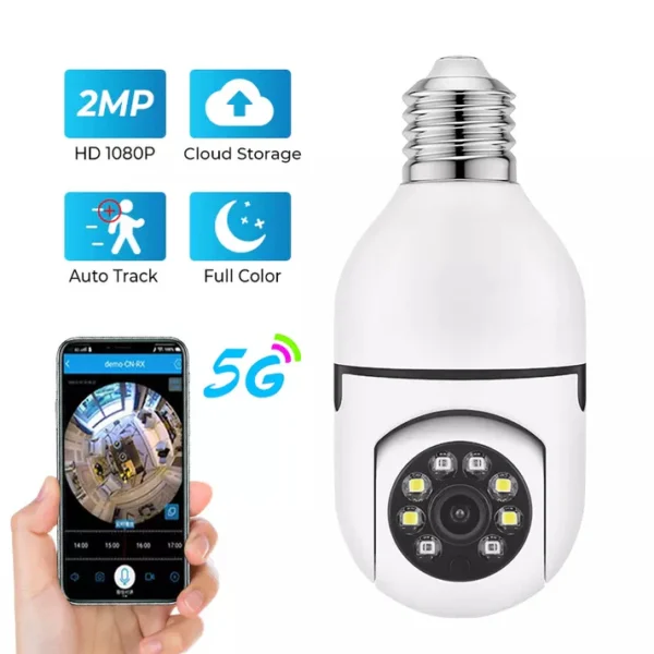 1080P Popular Wireless Tuya WiFi Smart Camera Bulb with Auto Tracking