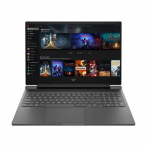 HP VICTUS 15-FB2082WM gaming laptop with Ryzen 5-8645HS, 8GB DDR5 RAM, 512GB SSD, and NVIDIA RTX 4050