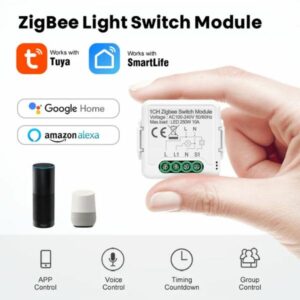 AVATTO ZigBee Mini Smart Switch – 1/2/3/4 Gang with Alexa & Google Home Support