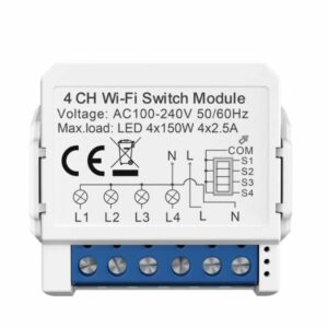 AVATTO Switch Module, WiFi Smart Switch, Smart Relay, Tuya Smart, Alexa Compatible, Google Home, Home Automation, Voice Control, Remote Control, Easy Installation, Versatile Control