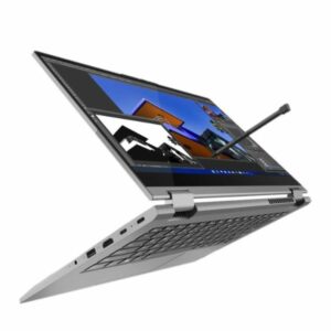 Lenovo ThinkBook 14s Yoga Touch convertible laptop with Intel i7 and FHD touchscreen.