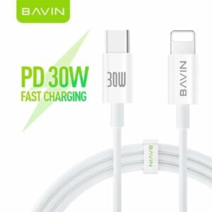 BAVIN CB-274 30W PD Fast Charging Transferring Mobile Phone iOS Lightning USB-C USB Power Data Cable