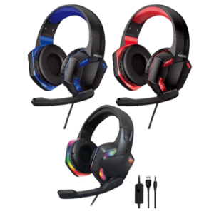 Board-x Headset Ak45 USB and 3.5mm Jack Wired RGB Gaming Headset with built-in microphone