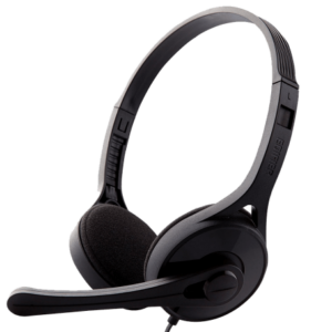 Board-X S2 3.5 Wired Black Headset with adjustable height and built-in microphone