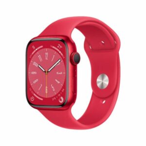 Apple Watch Series 8 (41mm) in RED with matching sport band