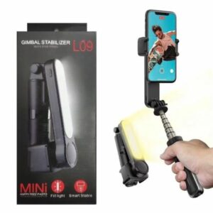 L09 Handheld Gimbal Stabilizer Selfie Stick Tripod with Fill Light