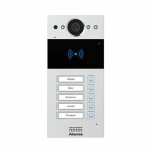 Akuvox 5 Button Intercom with RFID for Multi-Tenant Properties