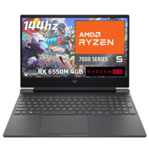 HP Victus 15-Fb2063dx Laptop with Ryzen 5-7535HS, 8GB RAM, 512GB SSD, and Radeon RX 6550M